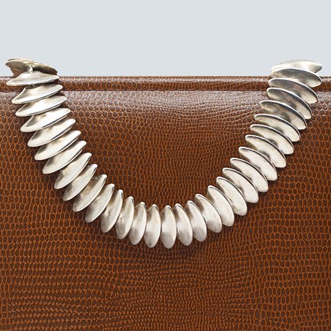 Bent Gabrielsen for Hans Hansen; Necklace in sterling silver Bent Gabrielsen for Hans Hansen; Necklace in sterling silver